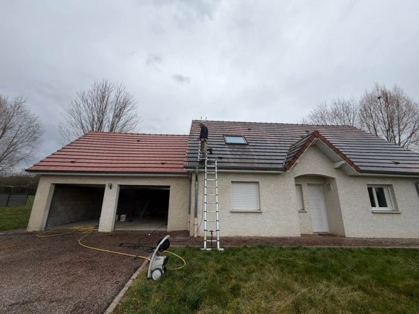 Réalisation : bardage bois posé sur pignon de maison individuelle